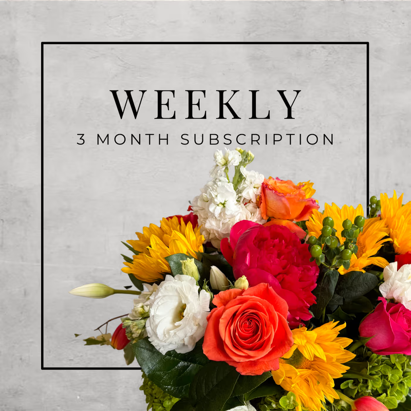Weekly Flower Subscription - Three Months