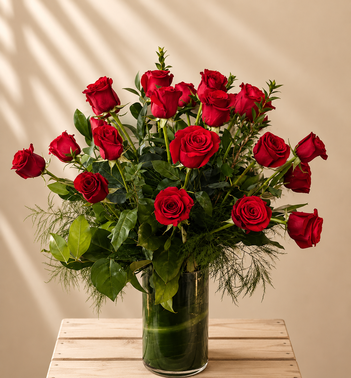 Two Dozen Roses Arrangement